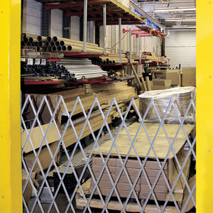 Blue Giant folding security gates